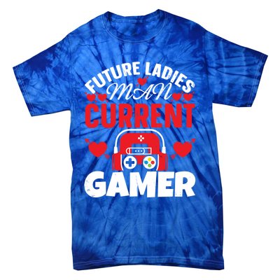 Gamer Valentine's Day A Future Ladies Current Gamer Gift Tie-Dye T-Shirt