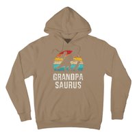 Grandpasaurus Vintage Dinosaur For Grandpa Fathers Day Hoodie