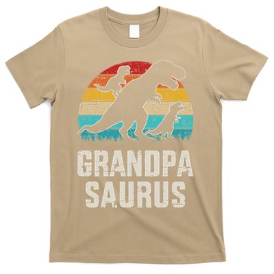 Grandpasaurus Vintage Dinosaur For Grandpa Fathers Day T-Shirt