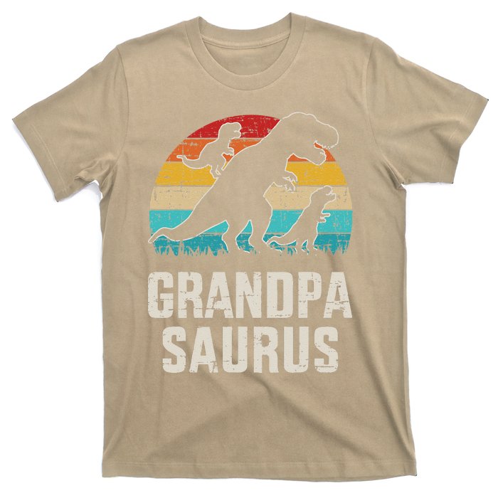 Grandpasaurus Vintage Dinosaur For Grandpa Fathers Day T-Shirt