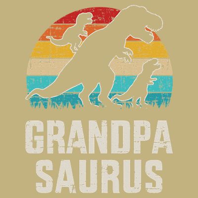 Grandpasaurus Vintage Dinosaur For Grandpa Fathers Day T-Shirt