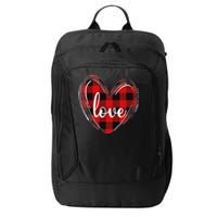 Girls Valentines Day Shirts Funny Hearts Love Buffalo Plaid City Backpack