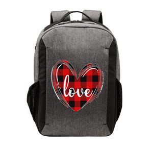 Girls Valentines Day Shirts Funny Hearts Love Buffalo Plaid Vector Backpack