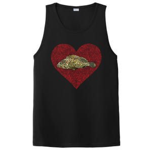 Groupers Valentines Day Fish Love Fingerprint Meaningful Gift PosiCharge Competitor Tank