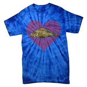 Groupers Valentines Day Fish Love Fingerprint Meaningful Gift Tie-Dye T-Shirt