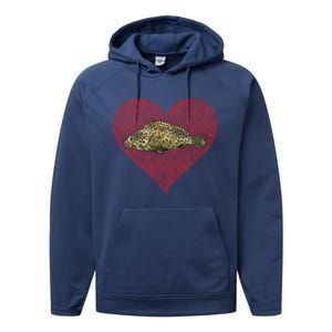 Groupers Valentines Day Fish Love Fingerprint Meaningful Gift Performance Fleece Hoodie