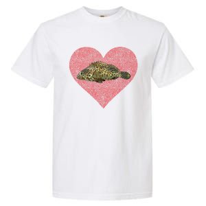 Groupers Valentines Day Fish Love Fingerprint Meaningful Gift Garment-Dyed Heavyweight T-Shirt