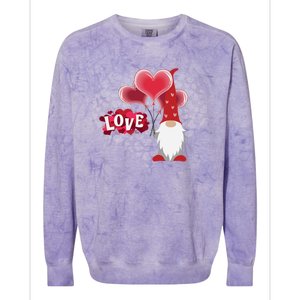 Gnome Valentine's Day Gift Love Great Teen Gift Colorblast Crewneck Sweatshirt