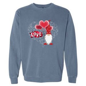 Gnome Valentine's Day Gift Love Great Teen Gift Garment-Dyed Sweatshirt