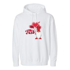 Gnome Valentine's Day Gift Love Great Teen Gift Garment-Dyed Fleece Hoodie