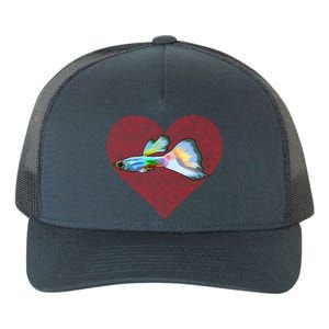 Guppies Valentines Day Fish Love Fingerprint Gift Yupoong Adult 5-Panel Trucker Hat