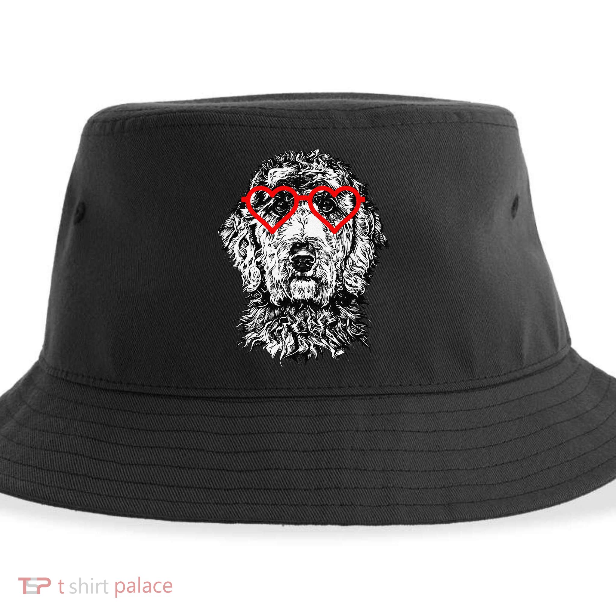 Goldendoodle Valentines Day Doodle Dog Mom Dog Lover Sustainable Bucket Hat