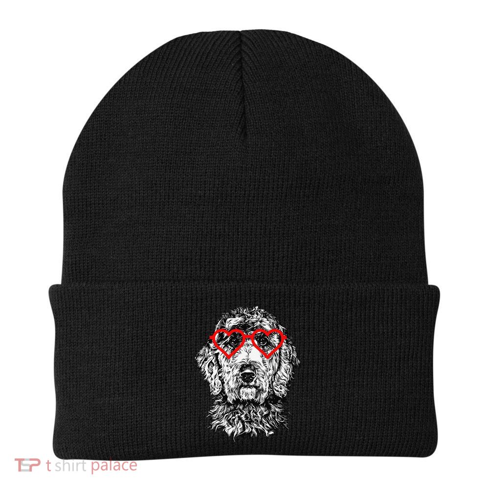 Goldendoodle Valentines Day Doodle Dog Mom Dog Lover Beanie