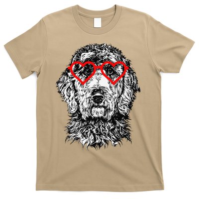 Goldendoodle Valentines Day Doodle Dog Mom Dog Lover T-Shirt