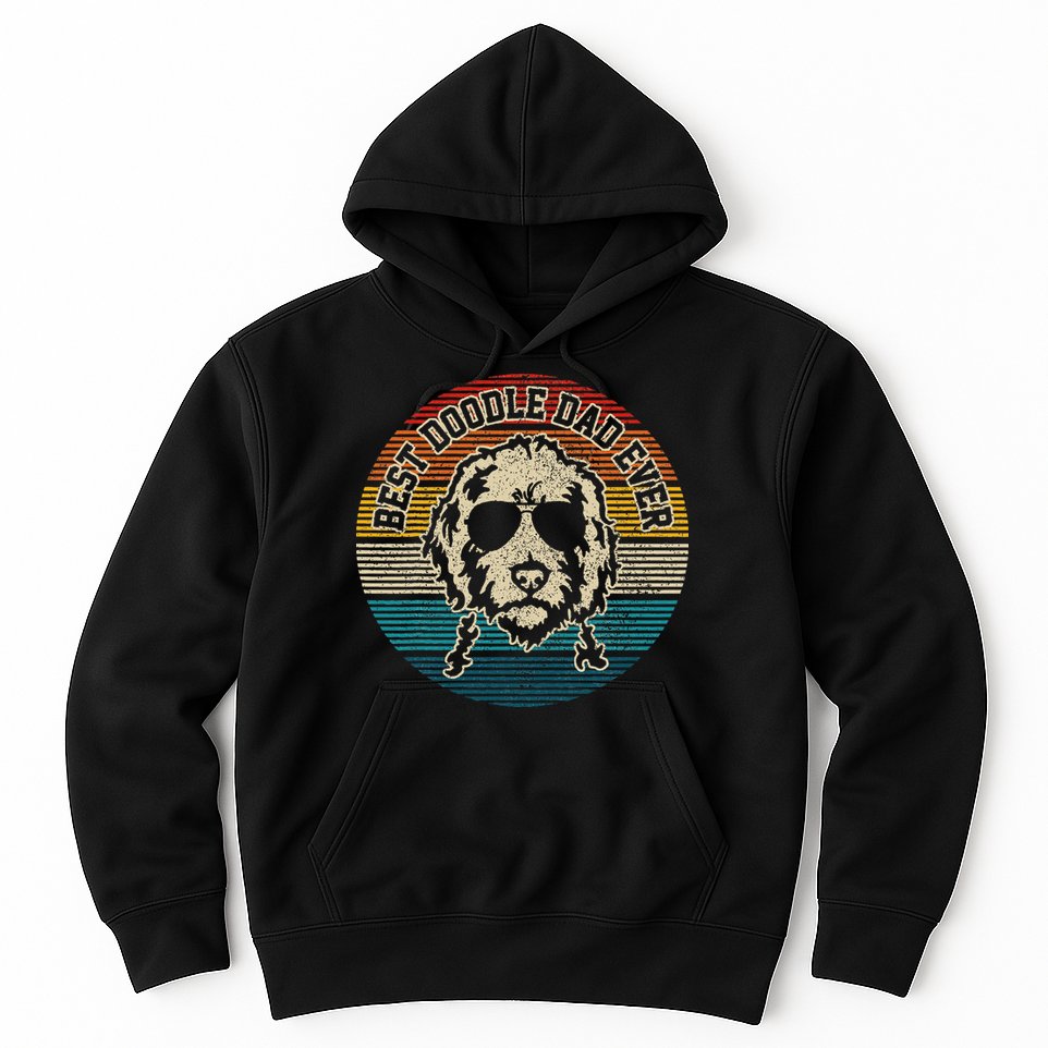 Goldendoodle Vintage Doodle Dad Dog Funny Gift Hoodie