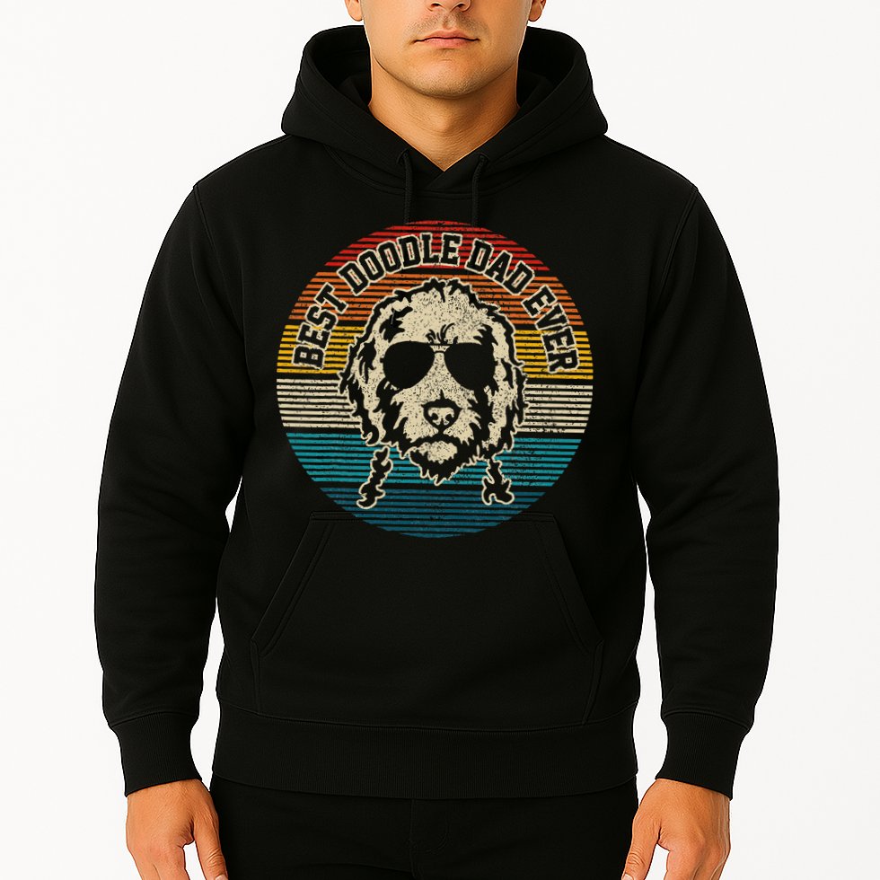 Goldendoodle Vintage Doodle Dad Dog Funny Gift Hoodie