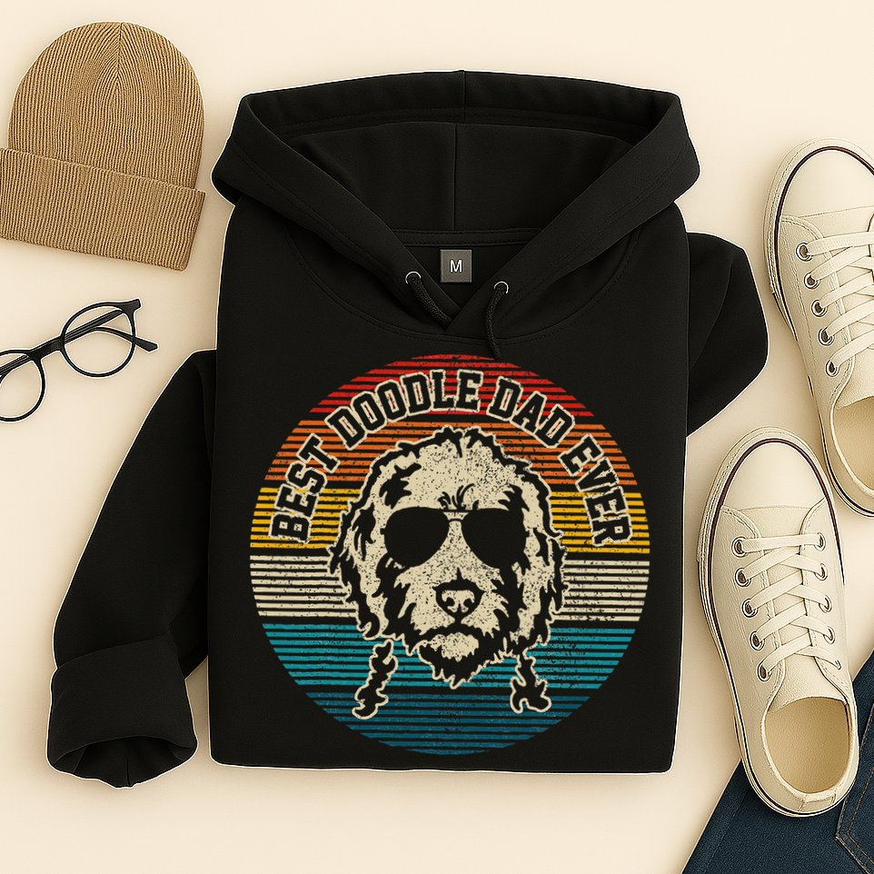 Goldendoodle Vintage Doodle Dad Dog Funny Gift Hoodie