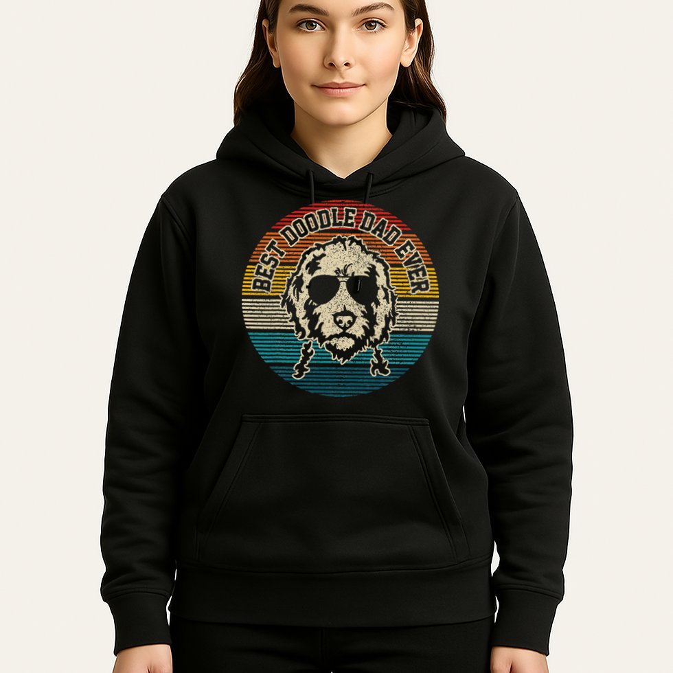 Goldendoodle Vintage Doodle Dad Dog Funny Gift Hoodie