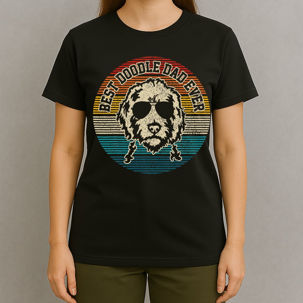 Goldendoodle Vintage Doodle Dad Dog Funny Gift T-Shirt