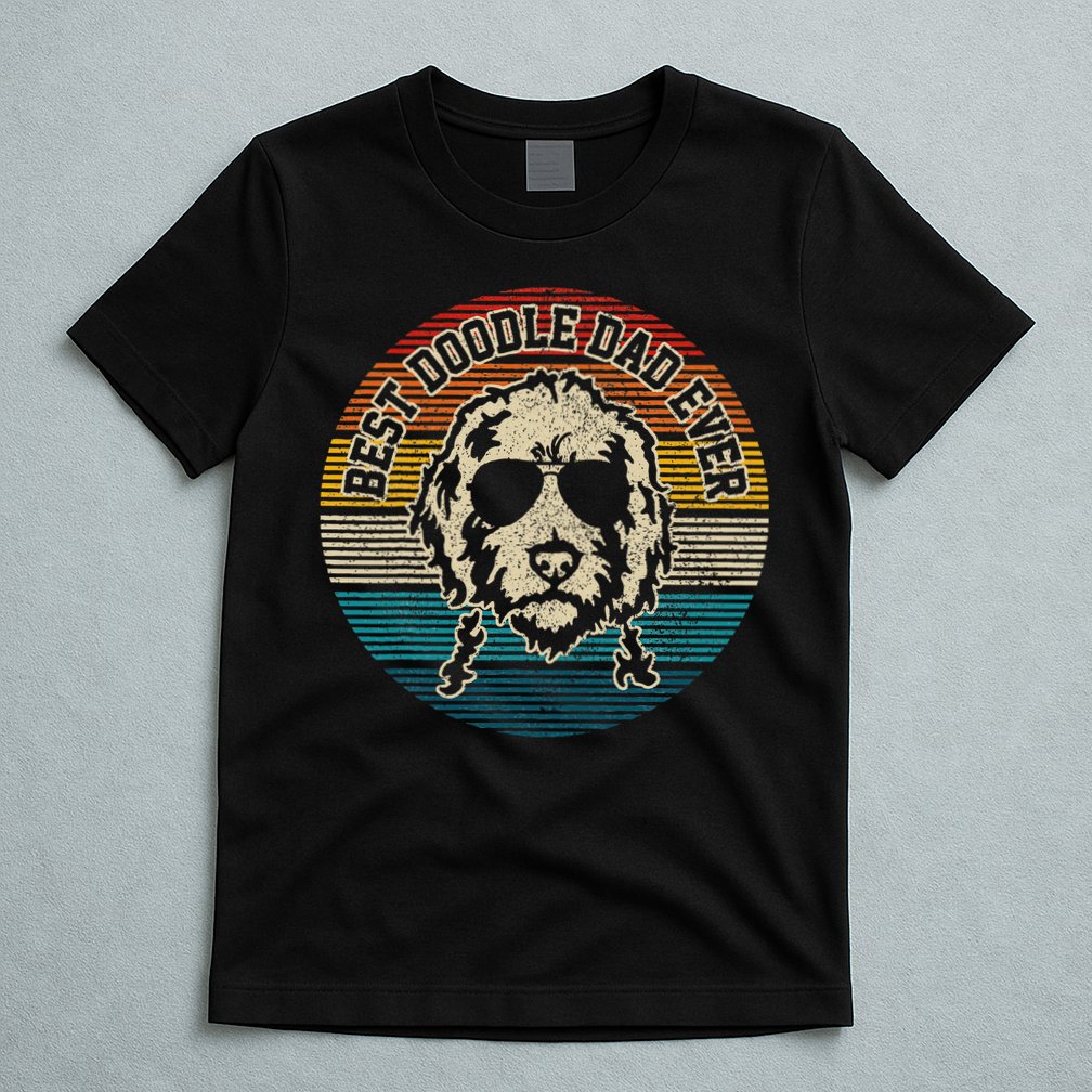 Goldendoodle Vintage Doodle Dad Dog Funny Gift T-Shirt