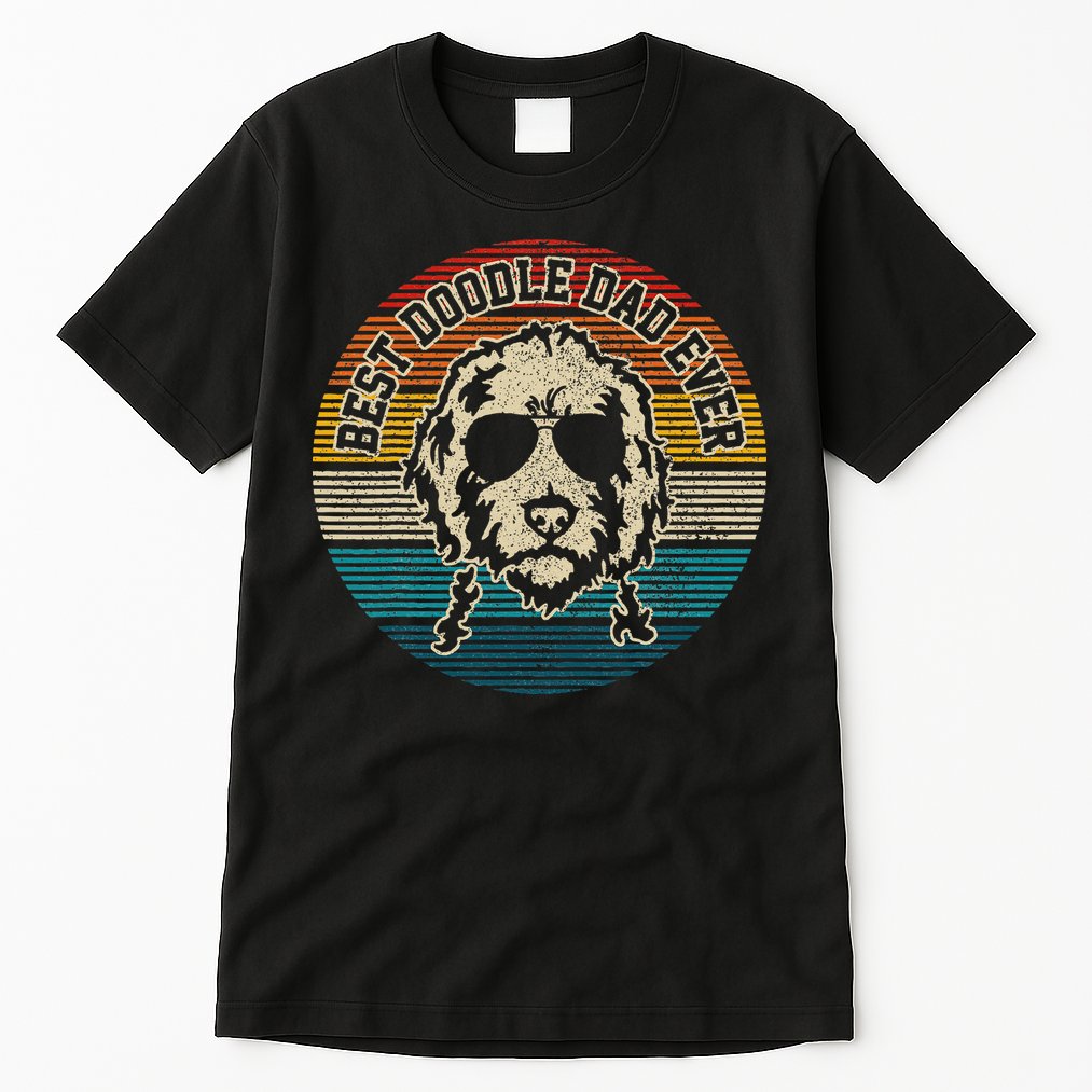Goldendoodle Vintage Doodle Dad Dog Funny Gift Tall T-Shirt