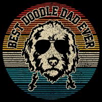 Goldendoodle Vintage Doodle Dad Dog Funny Gift Backpack