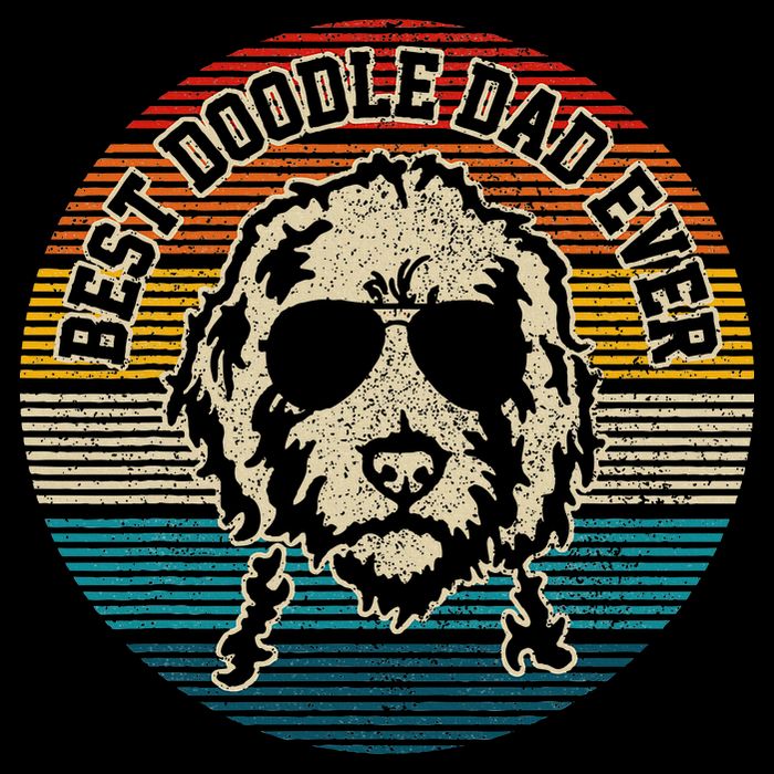 Goldendoodle Vintage Doodle Dad Dog Funny Gift Backpack