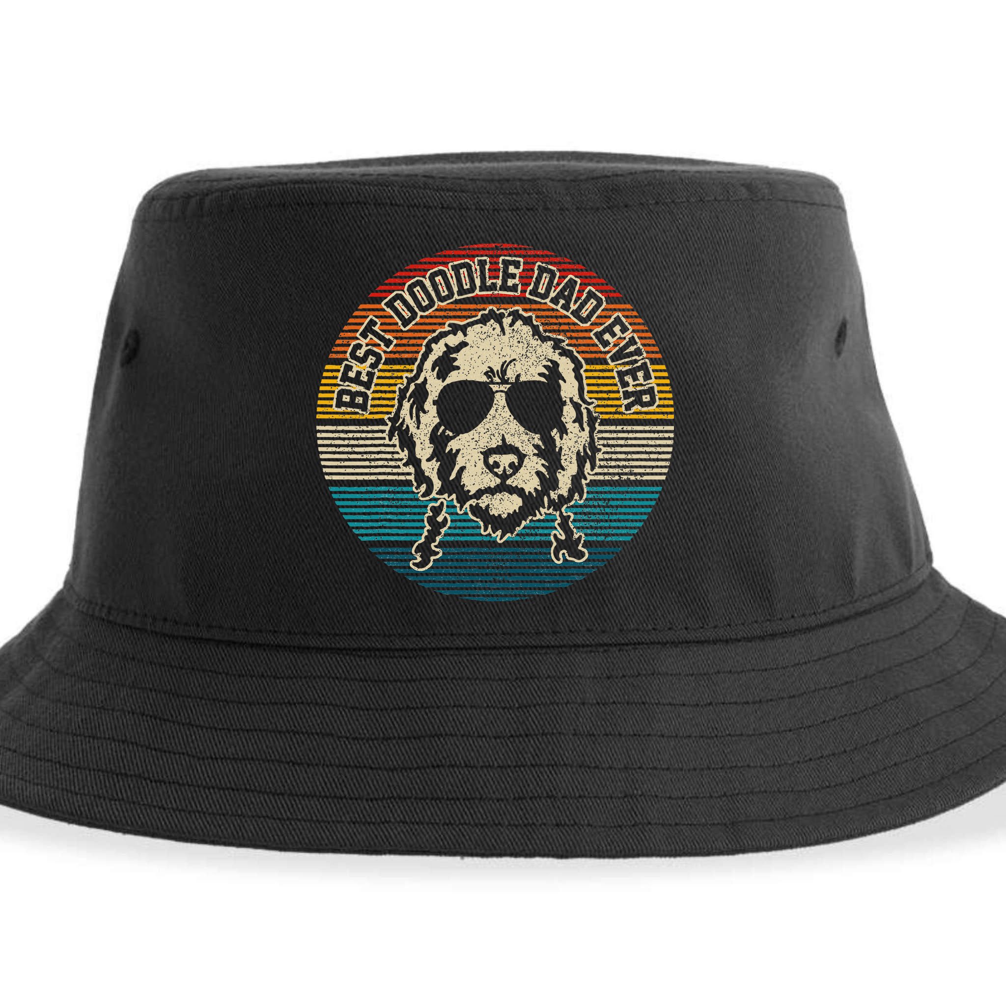 Goldendoodle Vintage Doodle Dad Dog Funny Gift Sustainable Bucket Hat
