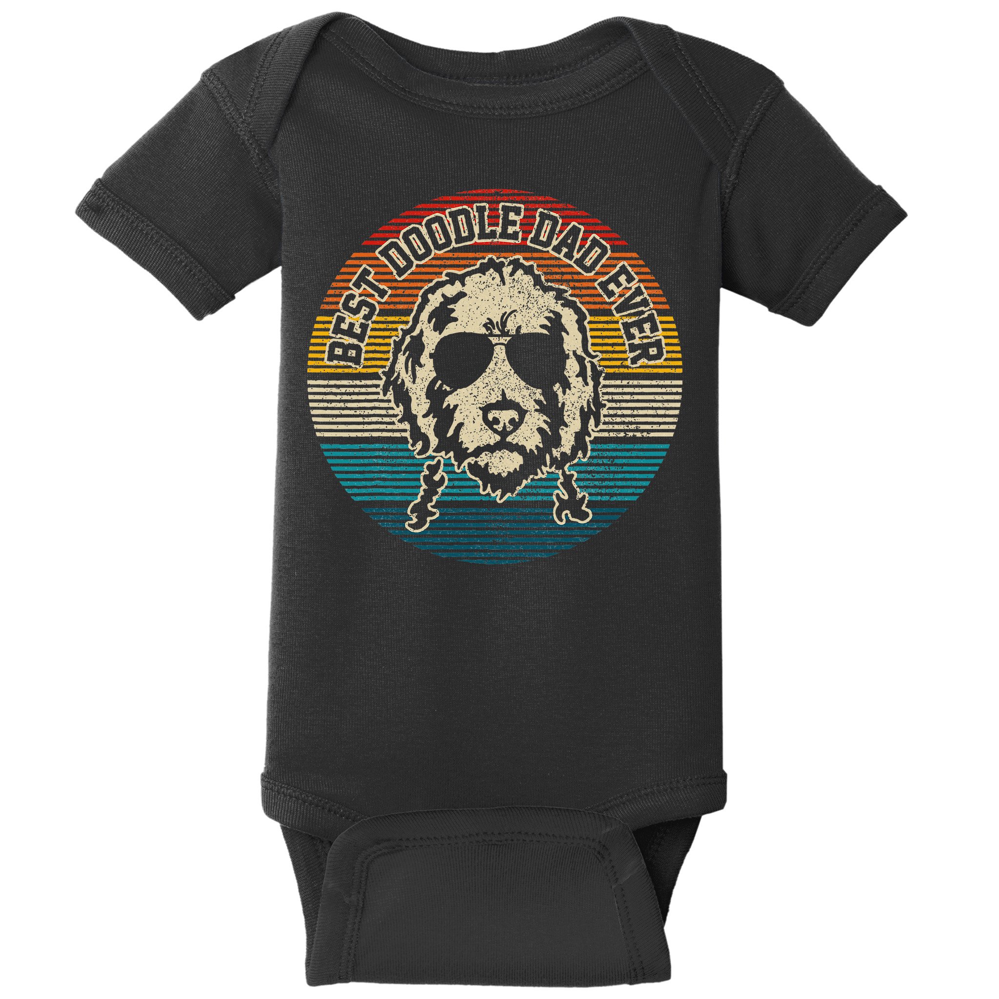 Goldendoodle Vintage Doodle Dad Dog Funny Gift Baby Bodysuit