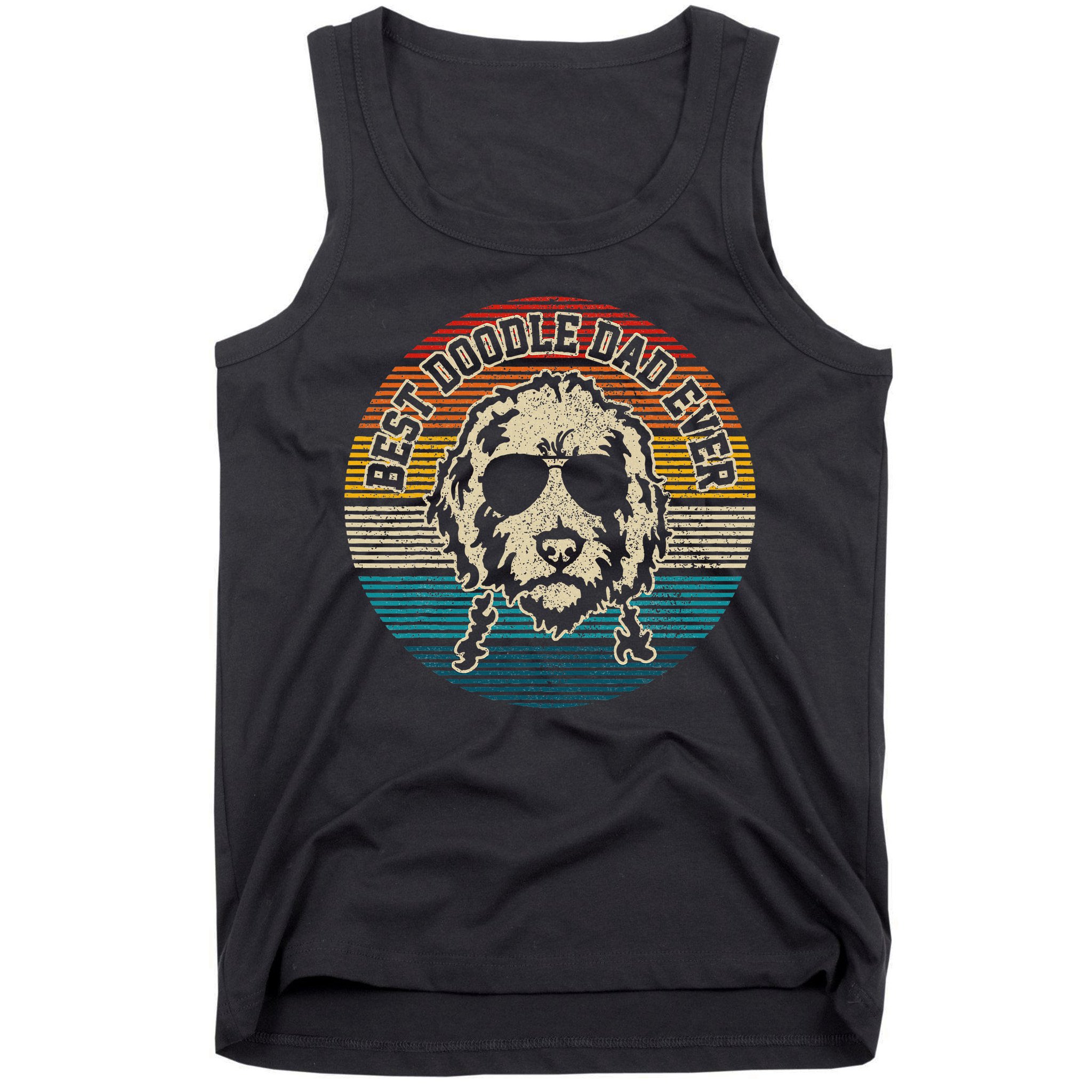 Goldendoodle Vintage Doodle Dad Dog Funny Gift Tank Top