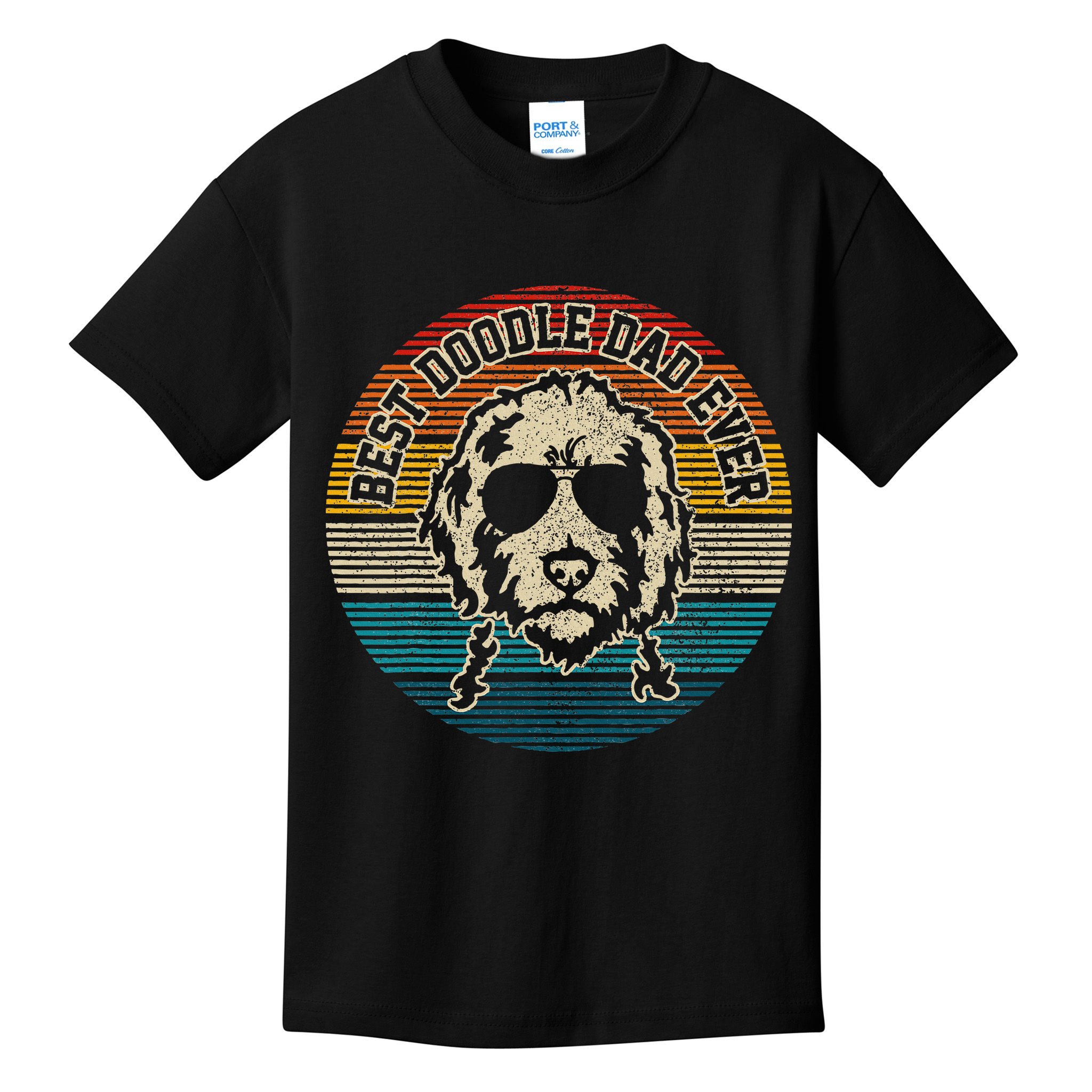 Goldendoodle Vintage Doodle Dad Dog Funny Gift Kids T-Shirt
