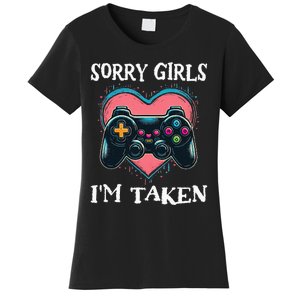 Gamer Valentines Day Sorry Teens Gaming Women's T-Shirt