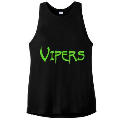 Go Vipers Football Baseball Basketball Cheer Team Fan Spirit Ladies PosiCharge Tri-Blend Wicking Tank