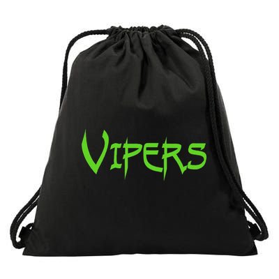 Go Vipers Football Baseball Basketball Cheer Team Fan Spirit Drawstring Bag