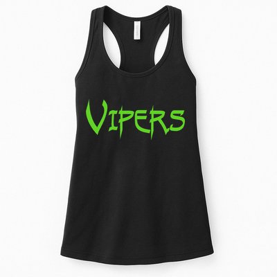 Go Vipers Football Baseball Basketball Cheer Team Fan Spirit Womens Tank Top