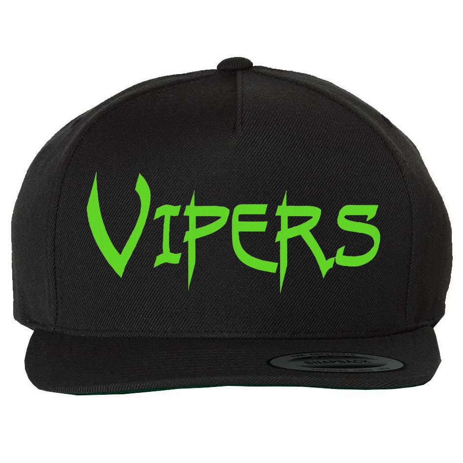 Go Vipers Football Baseball Basketball Cheer Team Fan Spirit Wool Snapback Cap