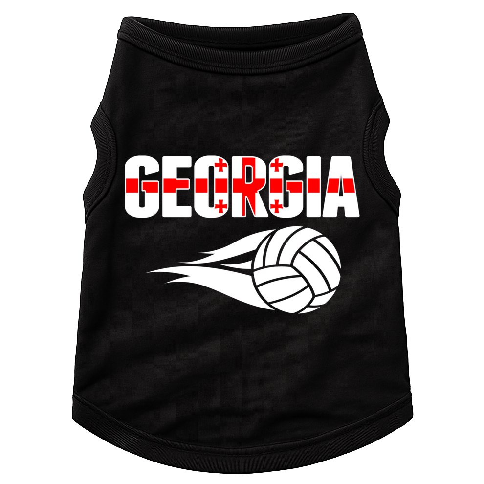 Georgia Volleyball Fans Jersey Gift Georgian Flag Sport Lovers Gift Doggie Tank