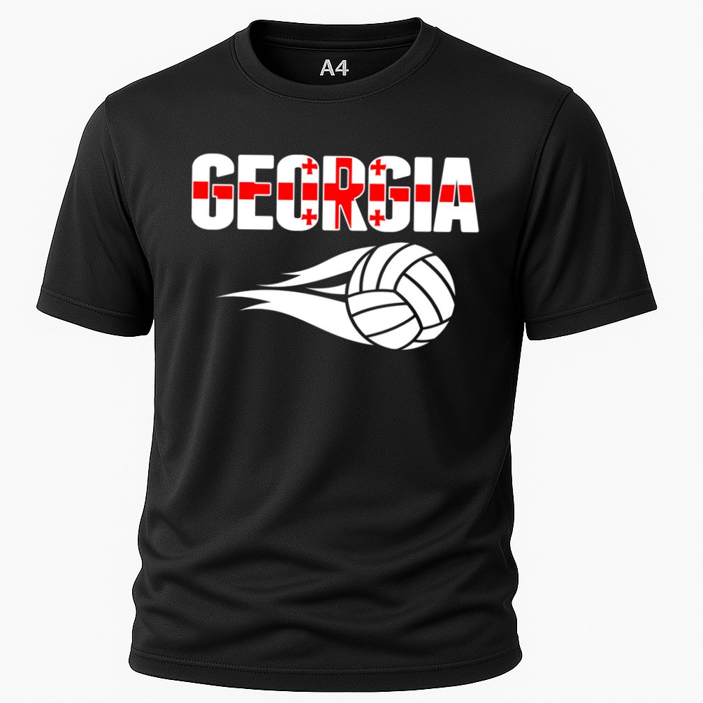 Georgia Volleyball Fans Jersey Gift Georgian Flag Sport Lovers Gift Cooling Performance Crew T-Shirt