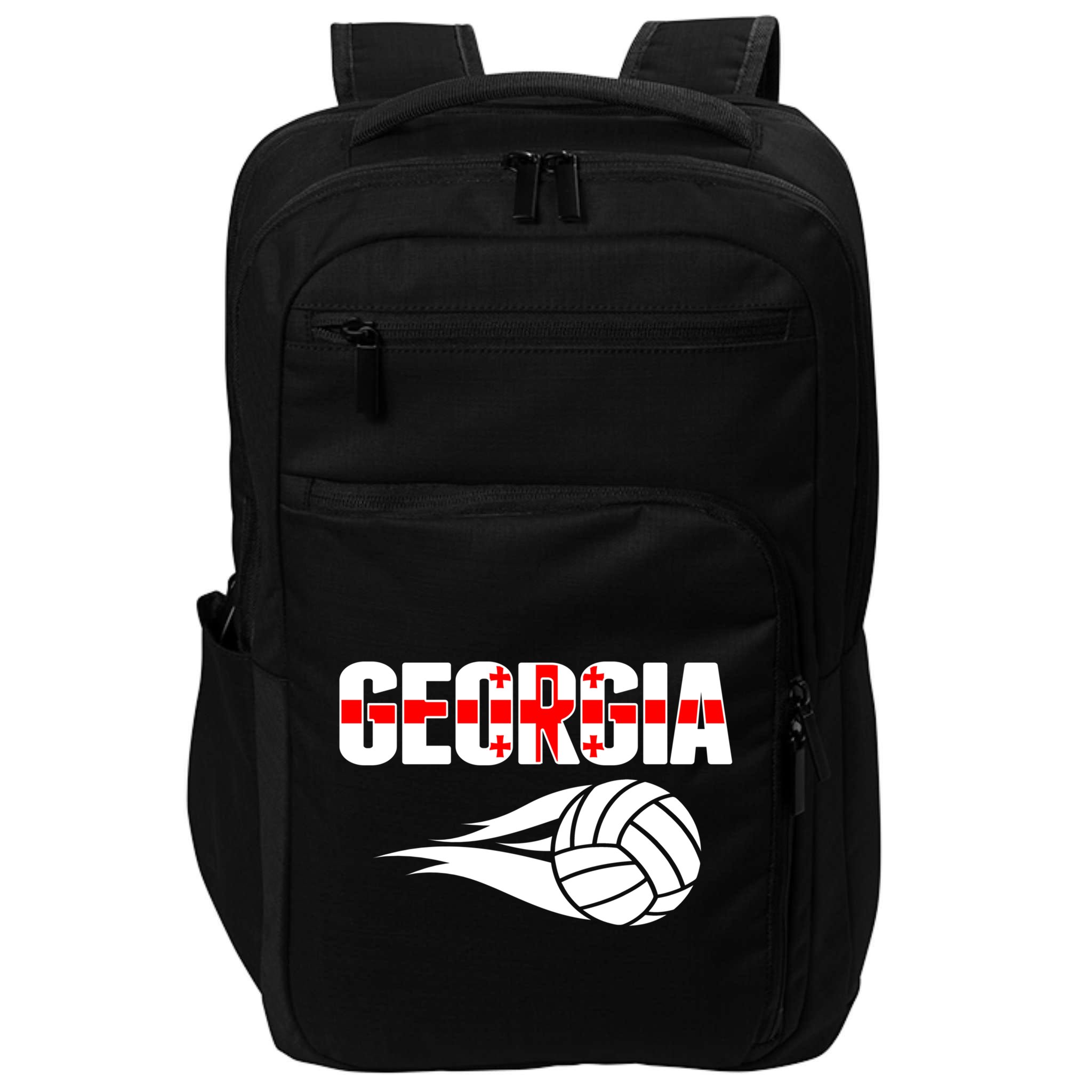 Georgia Volleyball Fans Jersey Gift Georgian Flag Sport Lovers Gift Impact Tech Backpack