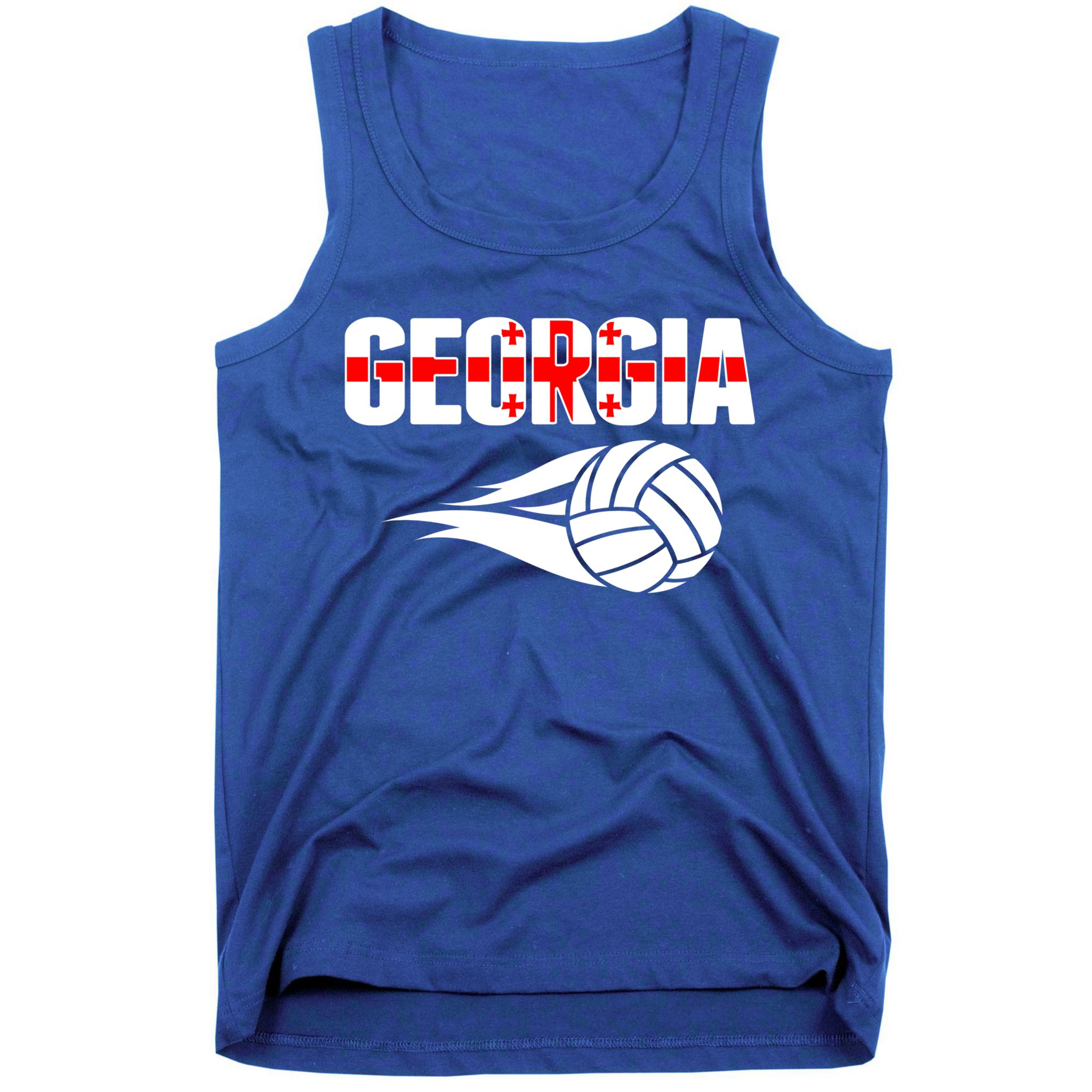 Georgia Volleyball Fans Jersey Gift Georgian Flag Sport Lovers Gift Tank Top