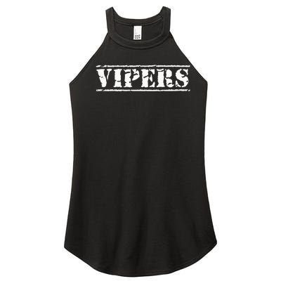 Go Vipers Football Baseball Basketball Cheer Team Fan Spirit Women’s Perfect Tri Rocker Tank