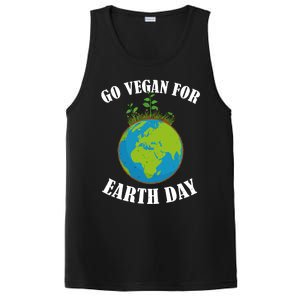 Go Vegan For Earth Day Vegan Day Veggie Vegetable Vegetarian Gift PosiCharge Competitor Tank