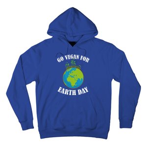 Go Vegan For Earth Day Vegan Day Veggie Vegetable Vegetarian Gift Hoodie