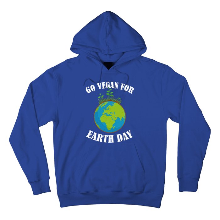 Go Vegan For Earth Day Vegan Day Veggie Vegetable Vegetarian Gift Hoodie