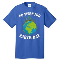 Go Vegan For Earth Day Vegan Day Veggie Vegetable Vegetarian Gift Tall T-Shirt