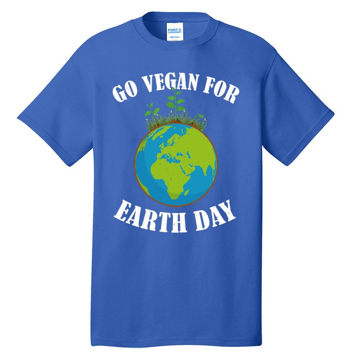 Go Vegan For Earth Day Vegan Day Veggie Vegetable Vegetarian Gift Tall T-Shirt