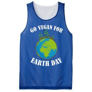 Go Vegan For Earth Day Vegan Day Veggie Vegetable Vegetarian Gift Mesh Reversible Basketball Jersey Tank