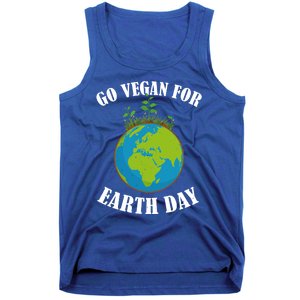 Go Vegan For Earth Day Vegan Day Veggie Vegetable Vegetarian Gift Tank Top