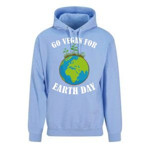 Go Vegan For Earth Day Vegan Day Veggie Vegetable Vegetarian Gift Unisex Surf Hoodie