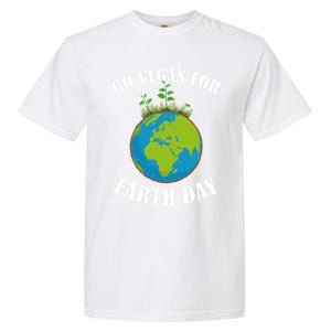 Go Vegan For Earth Day Vegan Day Veggie Vegetable Vegetarian Gift Garment-Dyed Heavyweight T-Shirt